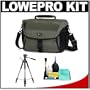 Lowepro Nova 190 AW Digital SLR Camera Shoulder Bag (Chestnut Brown) + Tripod + Accessory Kit for Canon Rebel T3, T3i, T1i, T2i, EOS 60D, 5D, 7D, Nikon D3000, D3100, D5000, D5100, D7000, D300s, Olympus Evolt E-5, E-30, E-620 & Sony Alpha A560, A580, A33, A35, A55