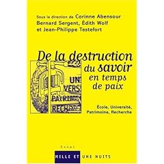La Destruction du savoir en temps de paix