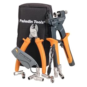 Paladin 4910 SealTite Pro Compression Cable TV F Kit wi th KT 8, LC CST, Flaring Tool,... by Paladin Tools
