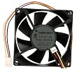 Panaflow / NMB 80x80x25 Low Speed Case Fan, Model FBA08A12L1BX