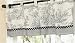 Baby : Black French Toile and Polka Dot Window Valance by JoJo Designs