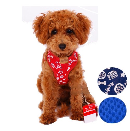 Denim/Mesh Reversible Dog Harness & Leash Set - X-Large (21