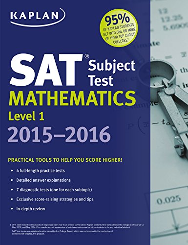 Kaplan SAT Subject Test Mathematics Level 1 2015-2016 (Kaplan Test Prep)