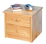 Links 30400020 YORK Nachtkommode 42x40x39 cm 2 Schubladen