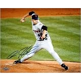 Aaron Heilman Autographed Pitching Side View Horizontal 8 x 10 Photograph (Unframed)