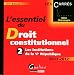 L'essentiel du droit constitutionnel : Tome 2, Les institutions de la Ve République