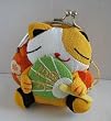 Lucky Cat Coin Purse - Maneki Neko Orange