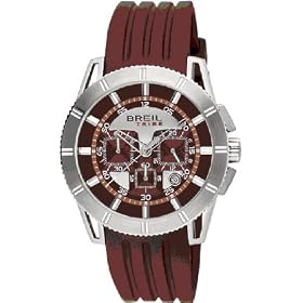 Breil Mens Watch TW0442 with Brown Rubber Strap and Brown Dial