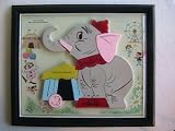 Vintage Child Guidance ELEPHANT Magnetic Puzzle Plaque