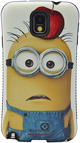 Note 3 Case,Galaxy Note 3 Case,Huaxia Datacom Despicable Me II Minion First Class Anti-Shock iFace Mall i-Style Urethane Bumper Case for Samsung Galaxy Note 3 Note III N9000- An Apple on Head