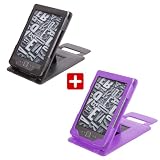DURAGADGET 2 in 1 - Schutzh�llen mit Aufsteller - ma�gefertigt - f�r den Amazon Kindle eReader (Schwarz / Violett)von "DURAGADGET"