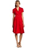 Jones New York Womens Cap Sleeve Button Front Shirt Dress