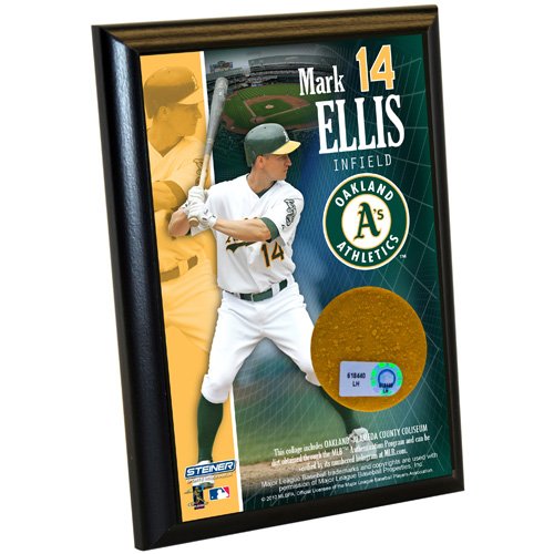 MLB Oakland Athletics Mark Ellis 4-by-6-Inch Dirt Plaque