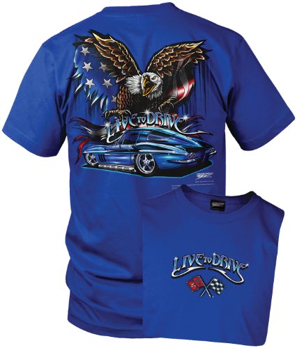 Wicked Metal Corvette Shirt - Live to Drive - 1965 Corvette