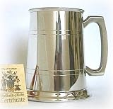 Traditional Pewter beer tankard - 1 pint