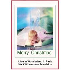 Alice In Wonderland In Paris: Greeting Card: Merry Christmas