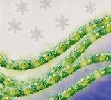 18 Feet Green Crystal Iced Rope Christmas Lights
