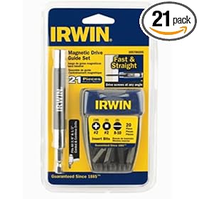 Irwin Industrial Tools 3057002DS Magnetic Drive Guide Set with Tic Tac Container, 21-Piece by Irwin