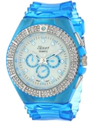 Xtreme Time Womens nwx113296bl-z Blue Rubber Band Watch