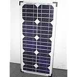 20 Watt Silver Frame Mono-crystalline Solar Panel and battery Charger