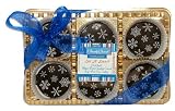 Sugar Free Snowflake Themed Dark Belgian Chocolate Covered Oreo's
