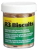 Wolfcraft 2995404 of #R3 Compressed Wafer Shaped Wood Biscuits for Joining Wood Pieces, 90 Piece Jar