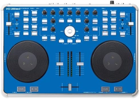 Blue Protective Vinyl Overlay Skin for Vestax VCI300
