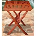 Outdoor Patio Wood Folding Bistro Table - FSC Certified