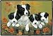 Border Collie Family Doormat Rug Mat