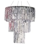 Silver 3 Tiered Chandelier