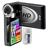SVP T400-Black 1280x720p True HD Camcorder with 2.4 LCD (AA Rechargeable Set included)
