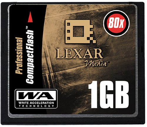Lexar 1GB �R���p�N�g�t���b�V�� CF1GB-80-380