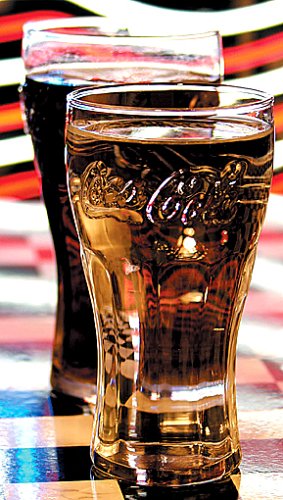 American Shop - Coca-Cola Relief Glas 0,4 Liter, 2er Pack
