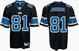 Calvin Johnson Jersey: Reebok Blue Replica #81 Detroit Lions Jersey - Large