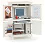Hampton Computer Armoire - White