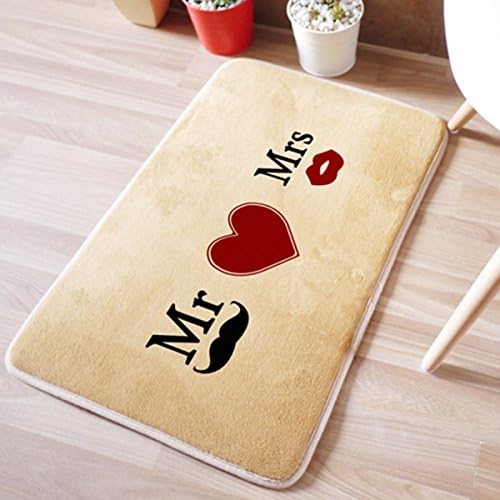 Culon Coral Fleece Area Rugs Living Room Carpet Bedroom Rug Solid Home Decorator Floor Mats, Khaki, 24" X 16"