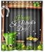 Crystal Emotion Happy St. Patrick's Day Waterproof Fabric Polyester Shower Curtain 60x72 Bathroom Shower Curtain Set with Hooks,Bath Curtain