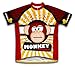 Crazy Banana Monkey Short Sleeve Cycling Jersey for Men