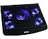 LotFancy&reg; Laptop Cooling Pad with 5 Blue LED Fans For 10''- 17" Laptop Notebook tablet