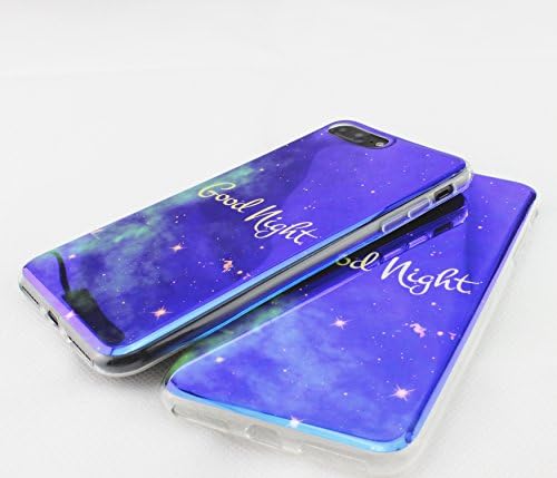 POOLE iPhone 7 Plus Case - Advanced Shock-absorbent Scratch-resistant Cover Case with DIY starry sky PC Back Plate and Flexible TPU Gel Bumper for Apple iPhone 7 Plus (5.5 Inch)