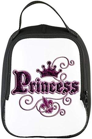 Neoprene Lunch Bag Fleur De Lis Princess