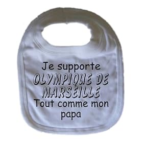 Bavoir fun pour b�b� (OLYMPIQUE DE MARSEILLE)