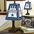 Dallas Cowboys Memory Company Art Glass Table Lamp NFL Football Fan Shop Sports Team Merchandise
