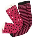 Board Angels Girls Two Pack Ski Tubes Pink/Black/White