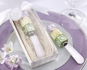 New Baby on the Block Alphabet Block Stainless-Steel Spreader (Set of 48)