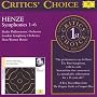 Hans Werner Henze: Symphonies Nos.1 - 6