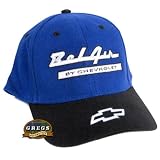 Bel Air Hat By Chevrolet Bowtie Hat Cap Blue black Apparel Clothing by Gregs Automotive LLC