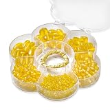 KnorrPrandell 6049105 - Sortimentsbox Blume, 6 Sorten, 90 g, Wachskordel in Box, gelb handgefertigt