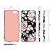 iPhone 6 Girl Case, Akna Retro Floral Series**[Girl Case]**[Slim Cover]**[Semi-soft Rubber Oil Coating]**[Vintage Flower Pattern] Back Case for iPhone 6 - 4.7” iPhone - [Berlin Black]