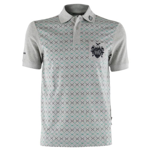 Golfjunkie Herren Polo Hole in 1, grey melange, XL Preisvergleich